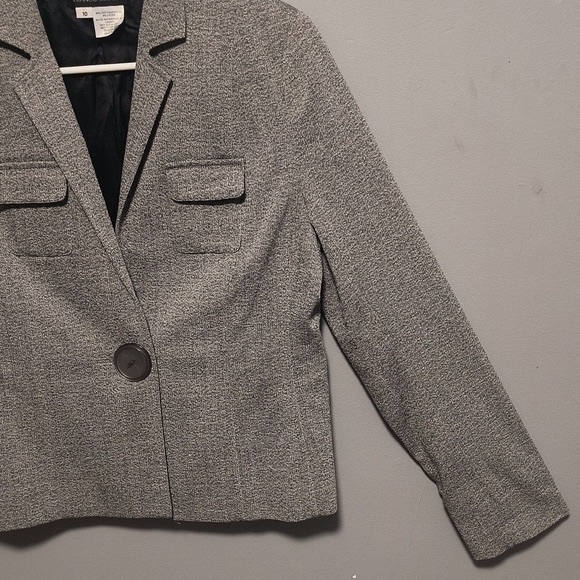 Franco Mirabelli Women's 10 Gray Suit  Jacket - Picture 3 of 9